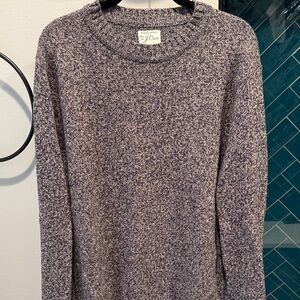 J. Crew Men’s wool blend navy heathered Sweater sz M Excellent condition!